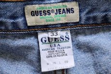 画像3: 90s USA製 GUESS JEANS ゲス デニム ショートパンツ 33★ショーツ (3)