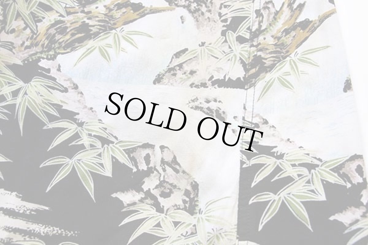 画像7: ハワイ製 KILAUEA トラ 和柄 レーヨン アロハシャツ L (7)