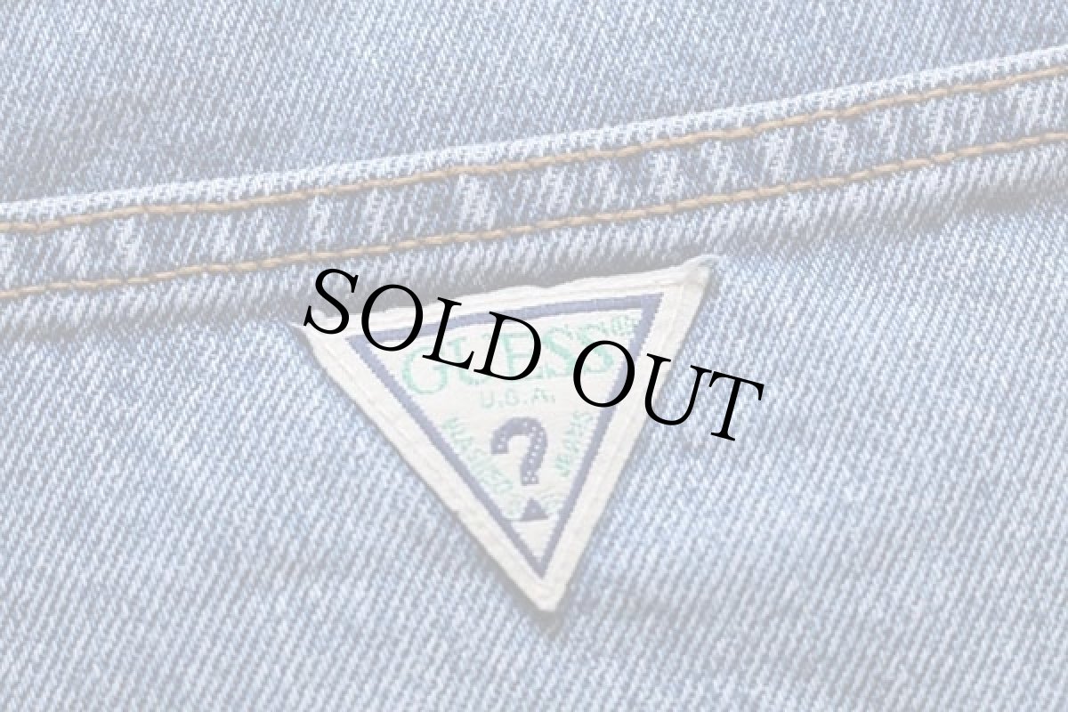 画像4: 90s USA製 GUESS JEANS ゲス デニム ショートパンツ 33★ショーツ (4)