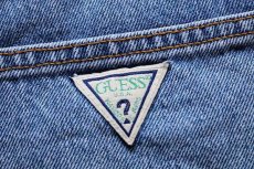 画像4: 90s USA製 GUESS JEANS ゲス デニム ショートパンツ 33★ショーツ (4)