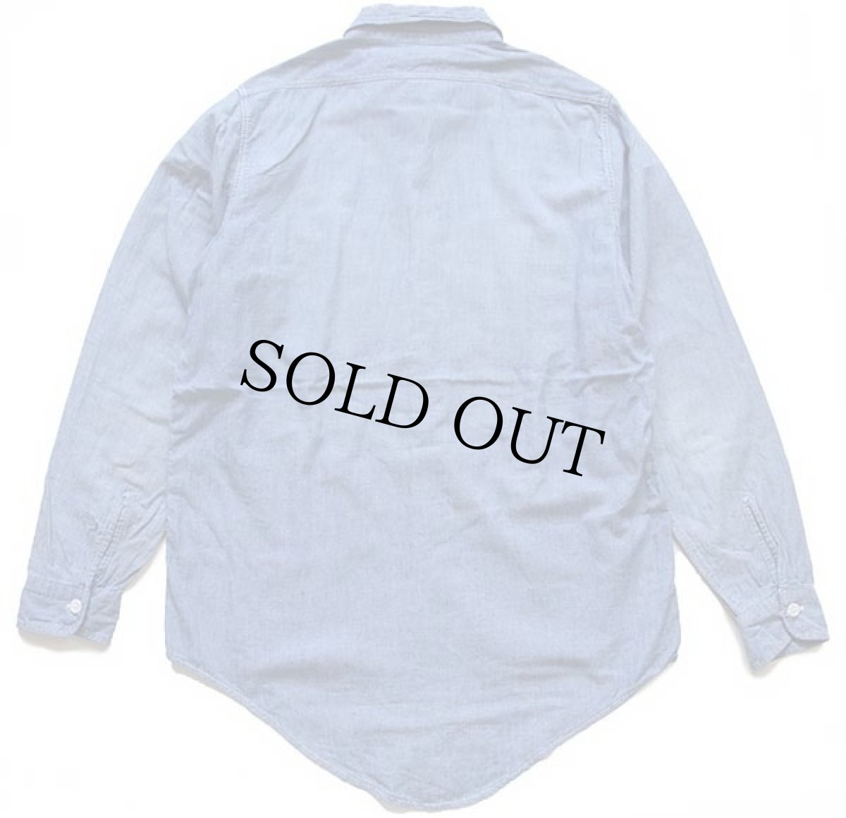 画像2: 60s MONTGOMERY WARD Powr Houseパワーハウス コットン シャンブレーシャツ (2)