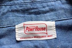 画像4: 60s MONTGOMERY WARD Powr Houseパワーハウス コットン シャンブレーシャツ (4)