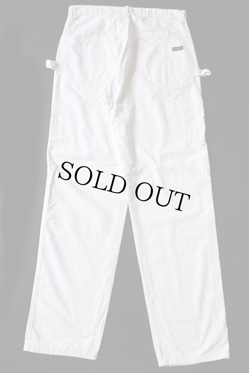 画像3: 80s USA製 WASHINGTON DEE CEE コットン ペインターパンツ 生成り w32 L32 (3)