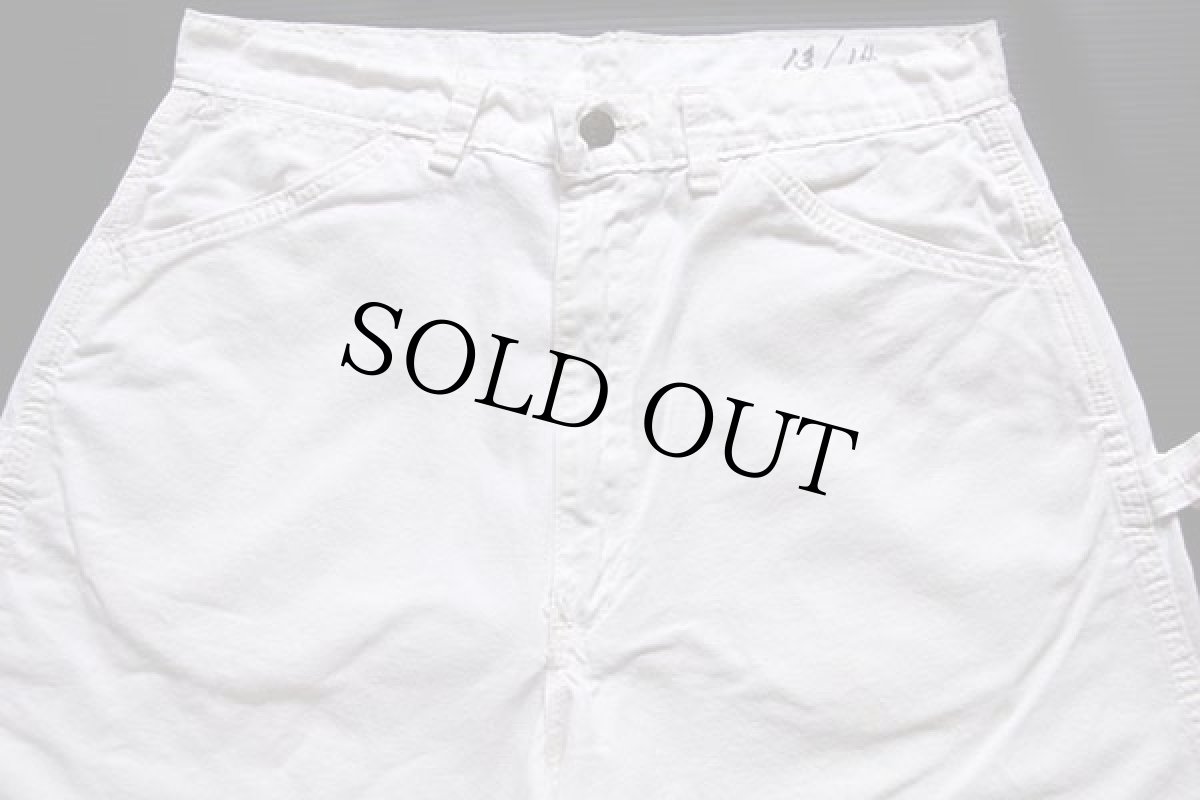 画像4: 80s USA製 WASHINGTON DEE CEE コットン ペインターパンツ 生成り w32 L32 (4)