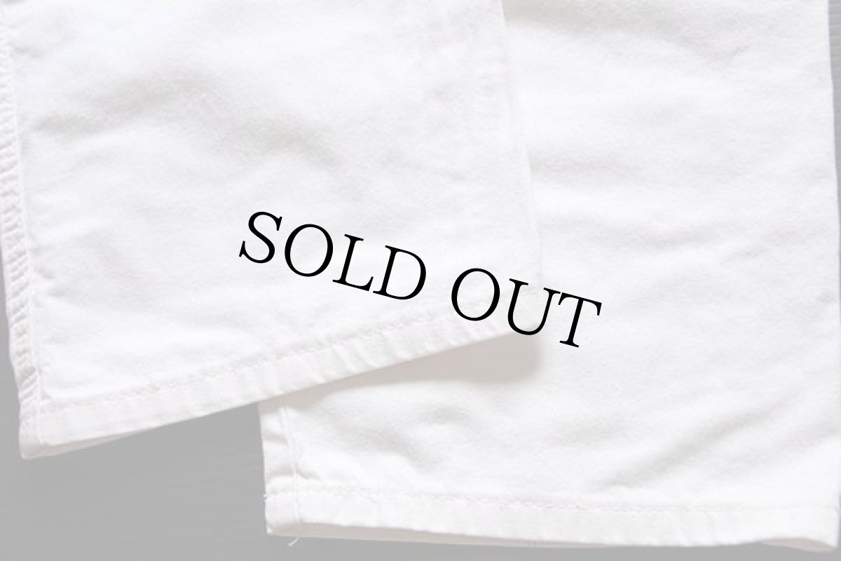 画像7: 80s USA製 WASHINGTON DEE CEE コットン ペインターパンツ 生成り w32 L32 (7)