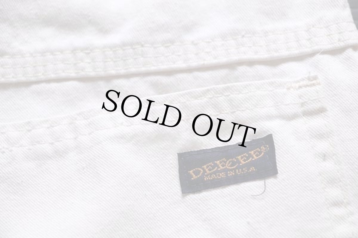 画像6: 80s USA製 WASHINGTON DEE CEE コットン ペインターパンツ 生成り w32 L32 (6)