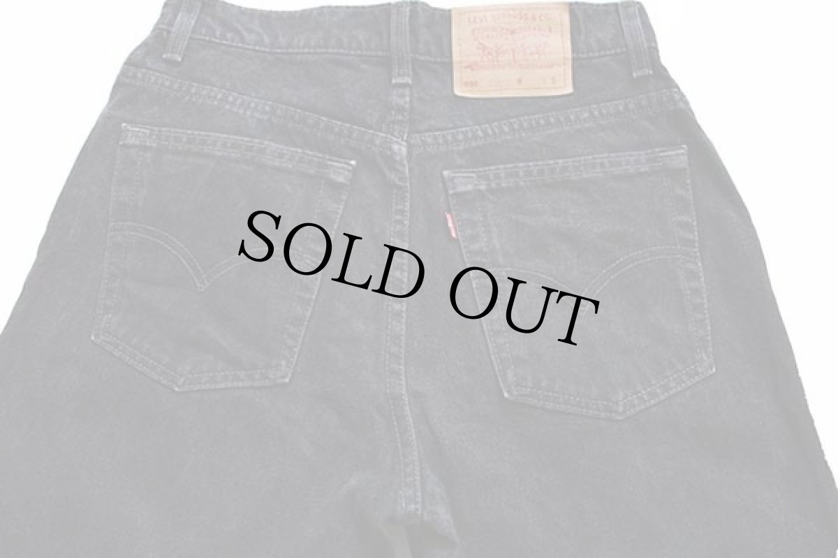 画像4: 90s カナダ製 Levi'sリーバイス 550 ブラック デニムパンツ 11 SHT★02 (4)