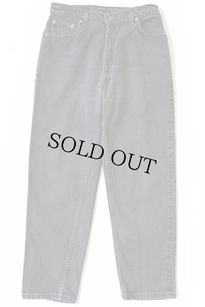 画像2: 90s USA製 Levi'sリーバイス 550 ブラック デニムパンツ 13 JR. S★01 (2)