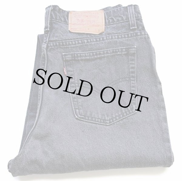90s USA製 Levi'sリーバイス 522 ブラック デニムパンツ 16 SHT
