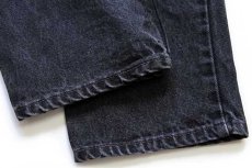 画像7: 90s USA製 Levi'sリーバイス 550 ブラック デニムパンツ 14 REG. S★08 (7)