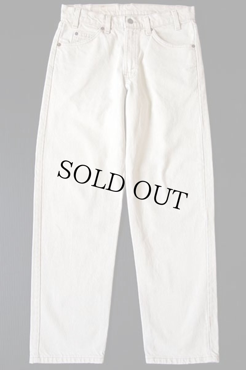 画像2: 90s USA製 Levi'sリーバイス 550 カラーデニムパンツ ベージュ w32 L30 (2)