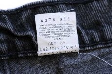 画像5: 90s USA製 Levi'sリーバイス 522 ブラック デニムパンツ 16 SHT (5)