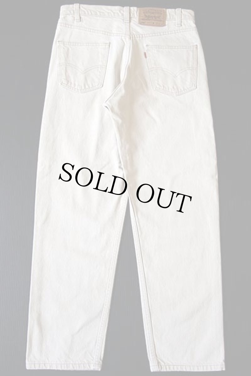 画像3: 90s USA製 Levi'sリーバイス 550 カラーデニムパンツ ベージュ w32 L30 (3)