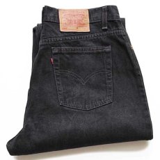 画像1: 90s USA製 Levi'sリーバイス 550 ブラック デニムパンツ 18 REG.L★11 (1)