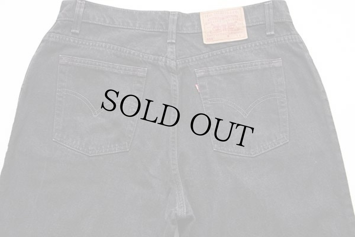 画像4: 90s USA製 Levi'sリーバイス 550 ブラック デニムパンツ 18 REG.L★11 (4)