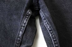 画像8: 90s USA製 Levi'sリーバイス 550 ブラック デニムパンツ 13 JR. S★01 (8)