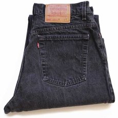 画像1: 90s USA製 Levi'sリーバイス 550 ブラック デニムパンツ 14 REG. S★08 (1)