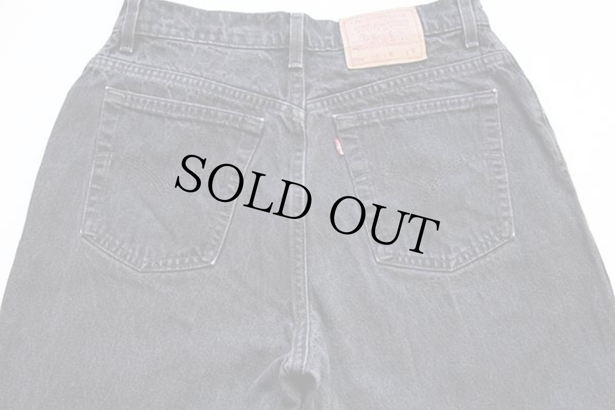画像4: 90s USA製 Levi'sリーバイス 550 ブラック デニムパンツ 14 REG. S★08 (4)