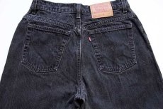 画像4: 90s USA製 Levi'sリーバイス 550 ブラック デニムパンツ 14 REG. S★08 (4)