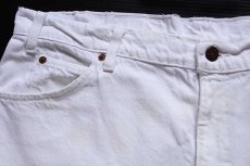 画像7: 90s USA製 Levi'sリーバイス 550 ホワイト デニムパンツ w38 L30 (7)