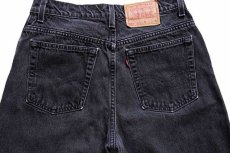 画像4: 90s USA製 Levi'sリーバイス 550 ブラック デニムパンツ 13 JR. S★01 (4)