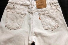 画像4: 90s USA製 Levi'sリーバイス 550 カラーデニムパンツ ベージュ w32 L32 (4)