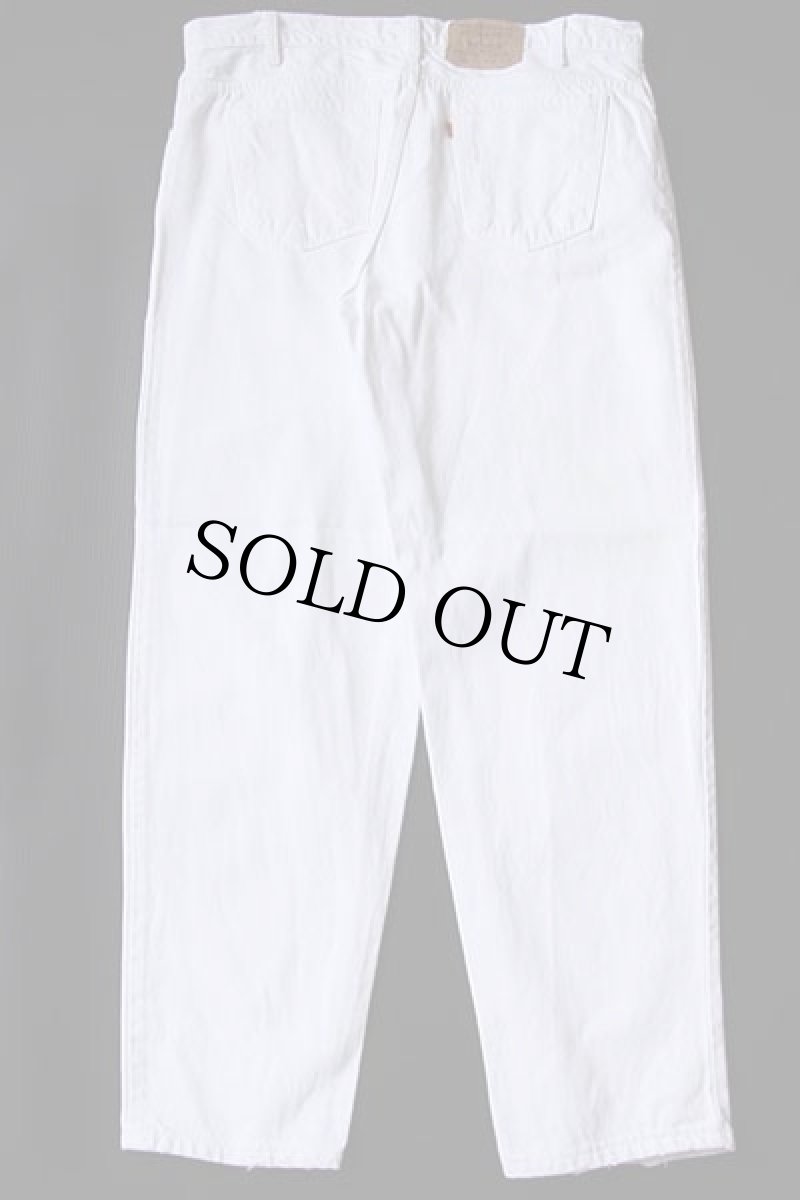 画像3: 90s USA製 Levi'sリーバイス 550 ホワイト デニムパンツ w38 L30 (3)