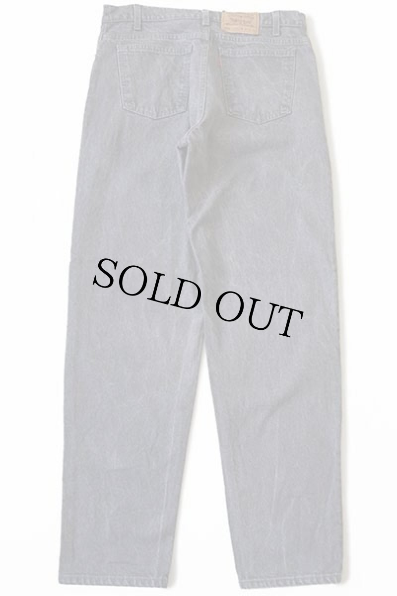 画像3: 90s USA製 Levi'sリーバイス 550 グレー デニムパンツ w36 L34 (3)