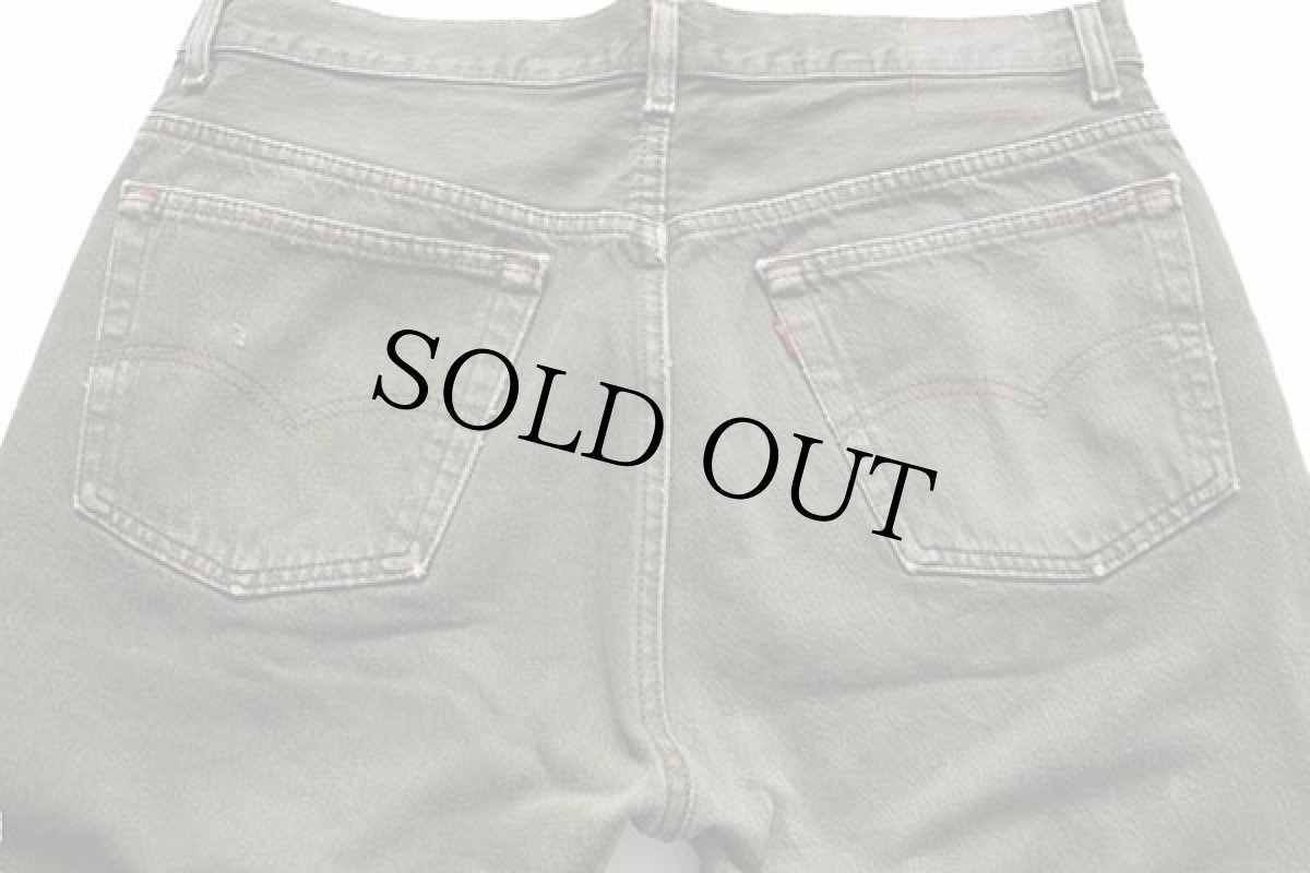 画像5: 90s USA製 Levi'sリーバイス 501 カラーデニムパンツ 後染め オリーブ w38 L30 (5)