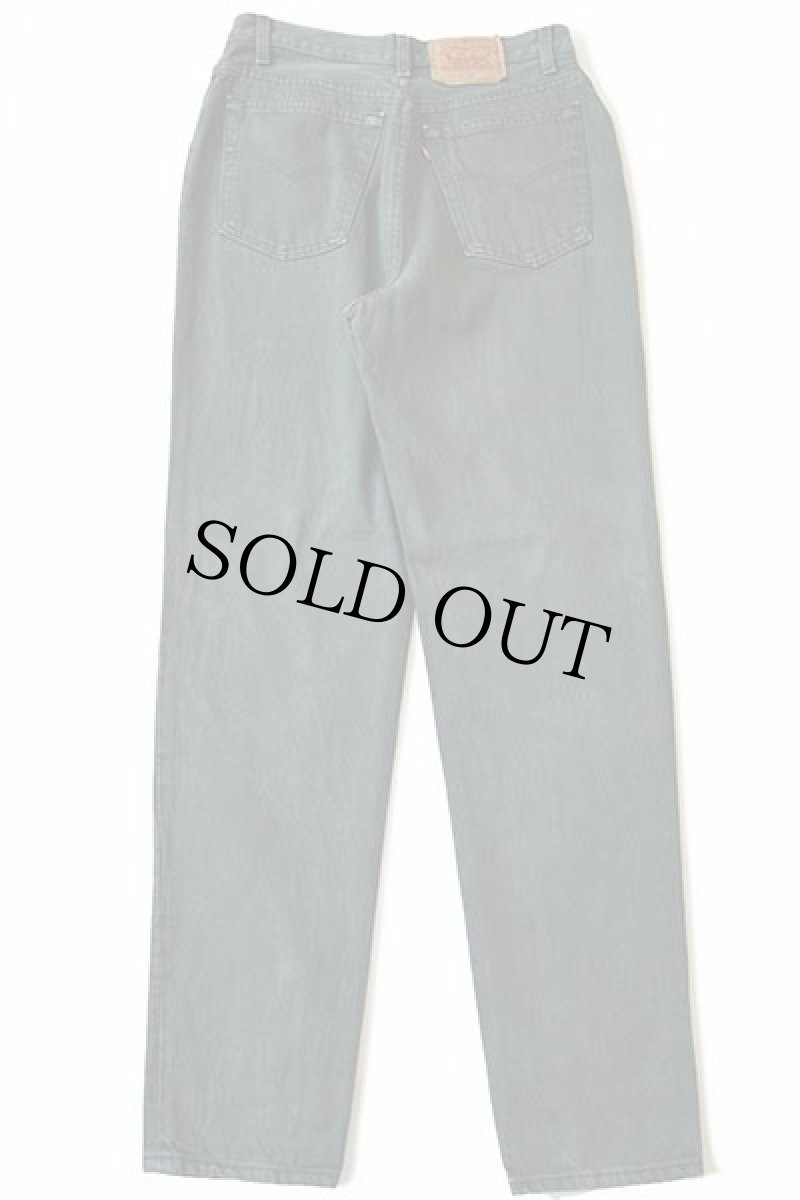 画像3: 90s USA製 Levi'sリーバイス 17501 カラーデニムパンツ 後染め 深緑 13M (3)