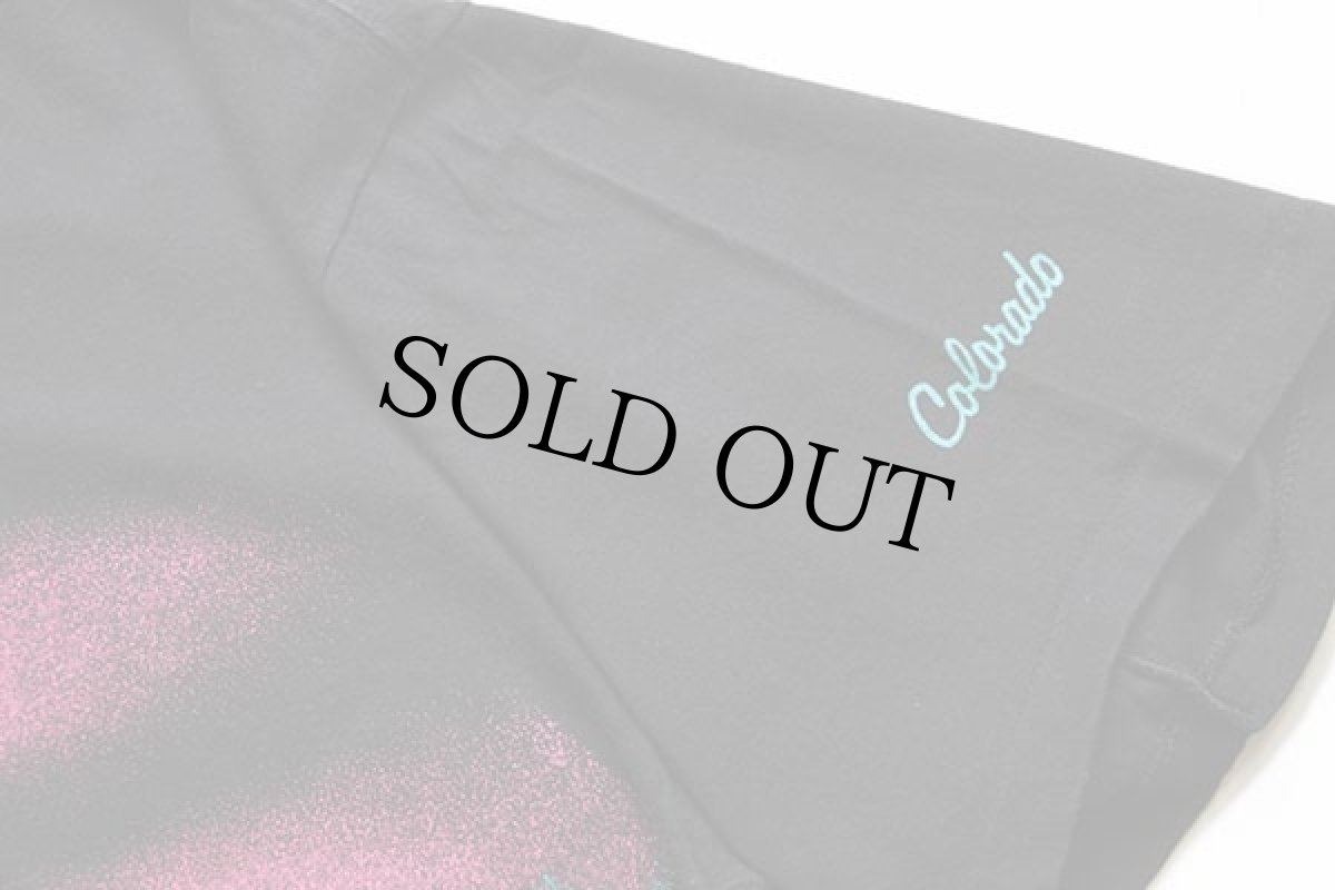 画像5: 90s USA製 Colorado サンダー 両面プリント アート コットンTシャツ 黒 XXL (5)