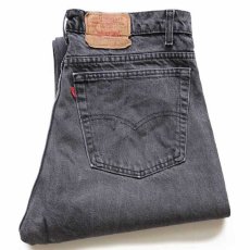 画像1: 80s USA製 Levi'sリーバイス 505 ブラック デニムパンツ w38★05 (1)