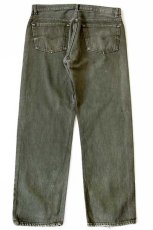 画像3: 90s USA製 Levi'sリーバイス 501 カラーデニムパンツ 後染め オリーブ w38 L30 (3)