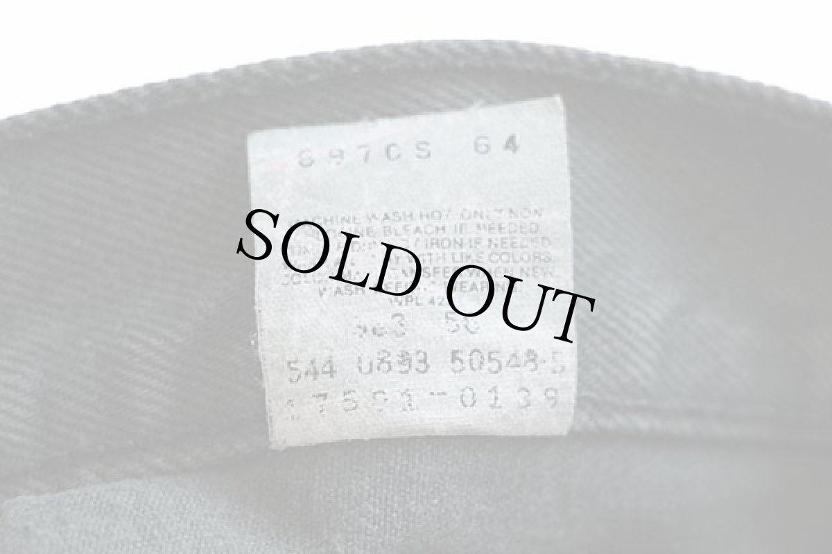 画像6: 90s USA製 Levi'sリーバイス 17501 カラーデニムパンツ 後染め 深緑 13M (6)