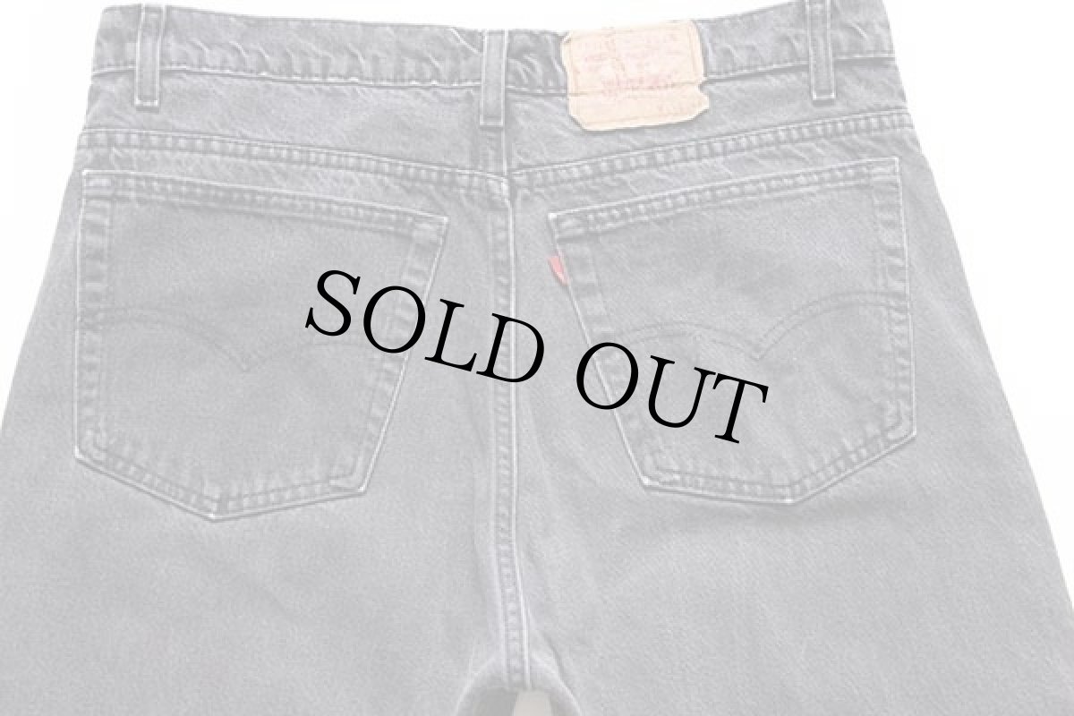 画像4: 80s USA製 Levi'sリーバイス 505 ブラック デニムパンツ w38★05 (4)