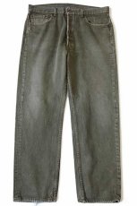 画像2: 90s USA製 Levi'sリーバイス 501 カラーデニムパンツ 後染め オリーブ w38 L30 (2)