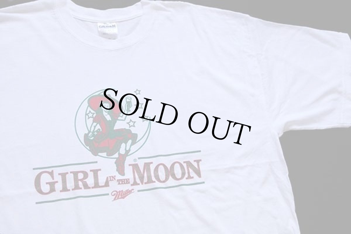 画像1: GIRL IN THE MOON Miller 両面プリント コットンTシャツ 白 XXL (1)