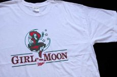 画像1: GIRL IN THE MOON Miller 両面プリント コットンTシャツ 白 XXL (1)