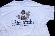 画像3: Bierstube × Hamm's BEER 両面プリント コットンTシャツ 白 2XL (3)