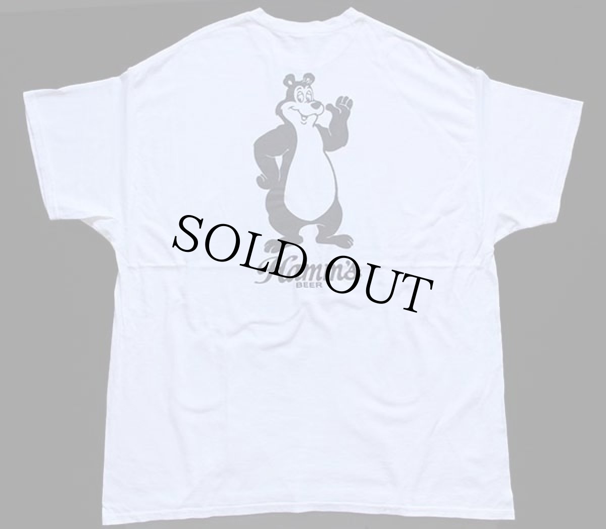 画像2: Bierstube × Hamm's BEER 両面プリント コットンTシャツ 白 2XL (2)