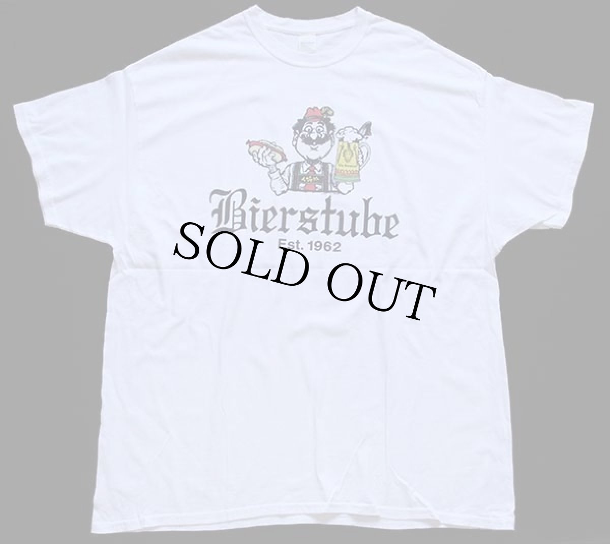 画像4: Bierstube × Hamm's BEER 両面プリント コットンTシャツ 白 2XL (4)