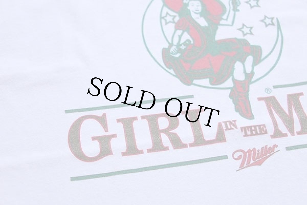 画像4: GIRL IN THE MOON Miller 両面プリント コットンTシャツ 白 XXL (4)