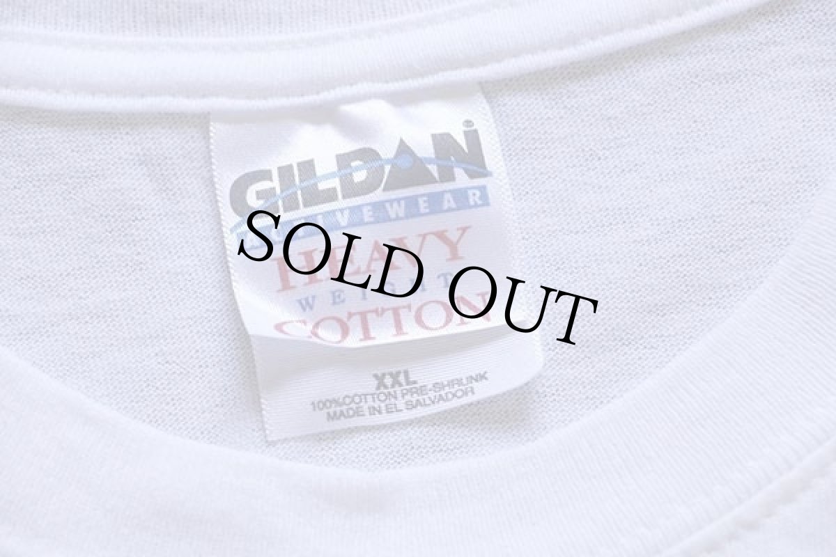 画像5: GIRL IN THE MOON Miller 両面プリント コットンTシャツ 白 XXL (5)