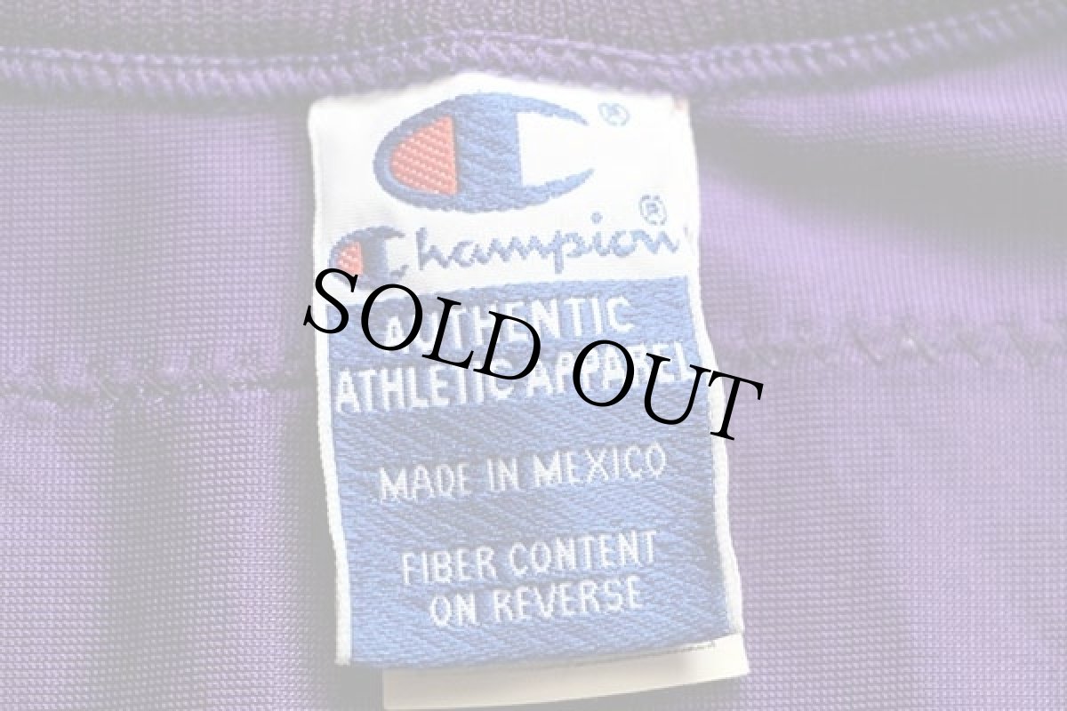 画像4: 90s メキシコ製 Championチャンピオン NFL MINNESOTA VIKINGS SMITH 26 ナンバリング ナイロン メッシュ フットボール ゲームシャツ M (4)