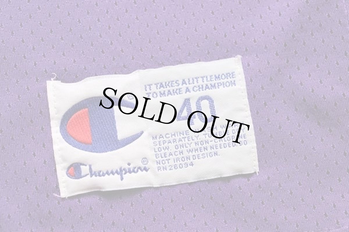 画像5: 90s メキシコ製 Championチャンピオン NFL MINNESOTA VIKINGS SMITH 26 ナンバリング ナイロン メッシュ フットボール ゲームシャツ M (5)