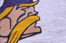 画像6: 90s The game NFL MINNESOTA VIKINGS マルチカラー 切り替え コットン カットソー パーカー L (6)