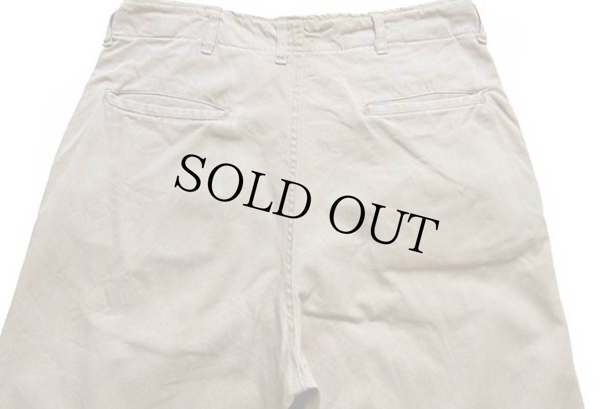 画像5: 40s 米軍 U.S.ARMY M-45 ダブルステッチ コットン チノパン カーキ w32 (5)