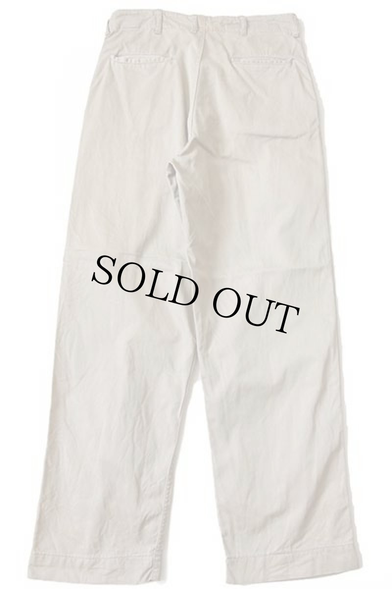 画像3: 40s 米軍 U.S.ARMY M-45 ダブルステッチ コットン チノパン カーキ w32 (3)