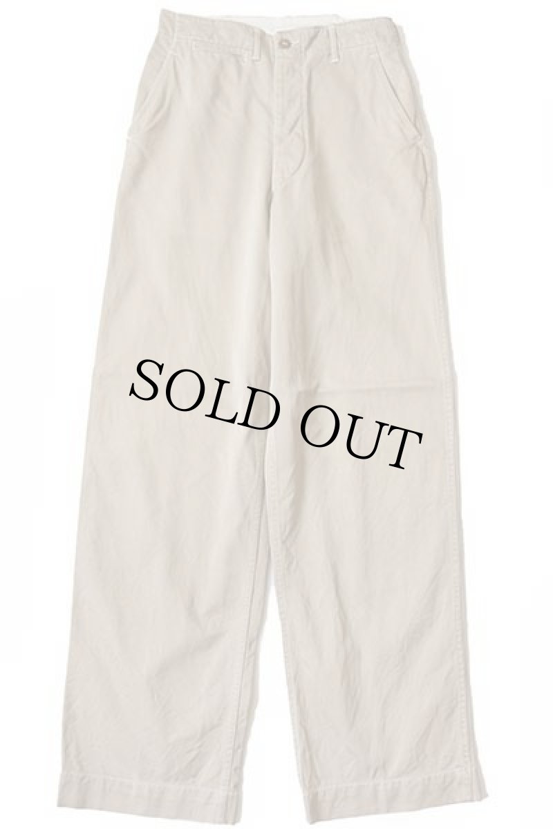 画像2: 40s 米軍 U.S.ARMY M-45 ダブルステッチ コットン チノパン カーキ w29 L33 (2)