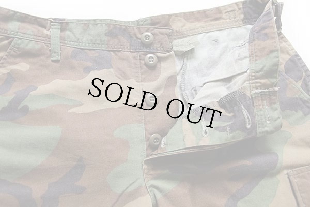 画像3: 90s 米軍 U.S.ARMY ウッドランドカモ カーゴ ショートパンツ カスタム M★02 WRANGLERラングラー ショーツ (3)